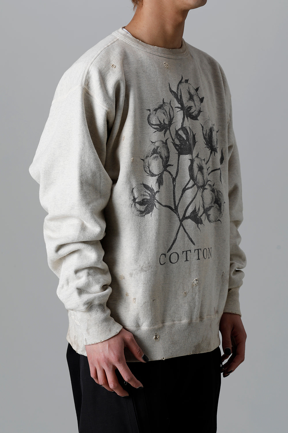 DENIM TEARS × ©SAINT M×××××× "SAINT TEARS" Cotton Flower Sweat shirt