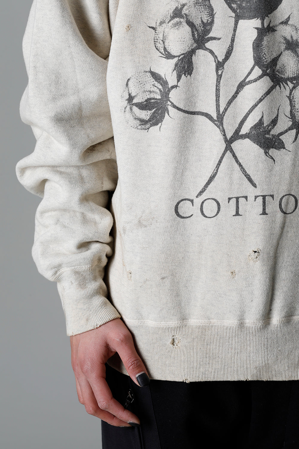 DENIM TEARS × ©SAINT M×××××× "SAINT TEARS" Cotton Flower Sweat shirt