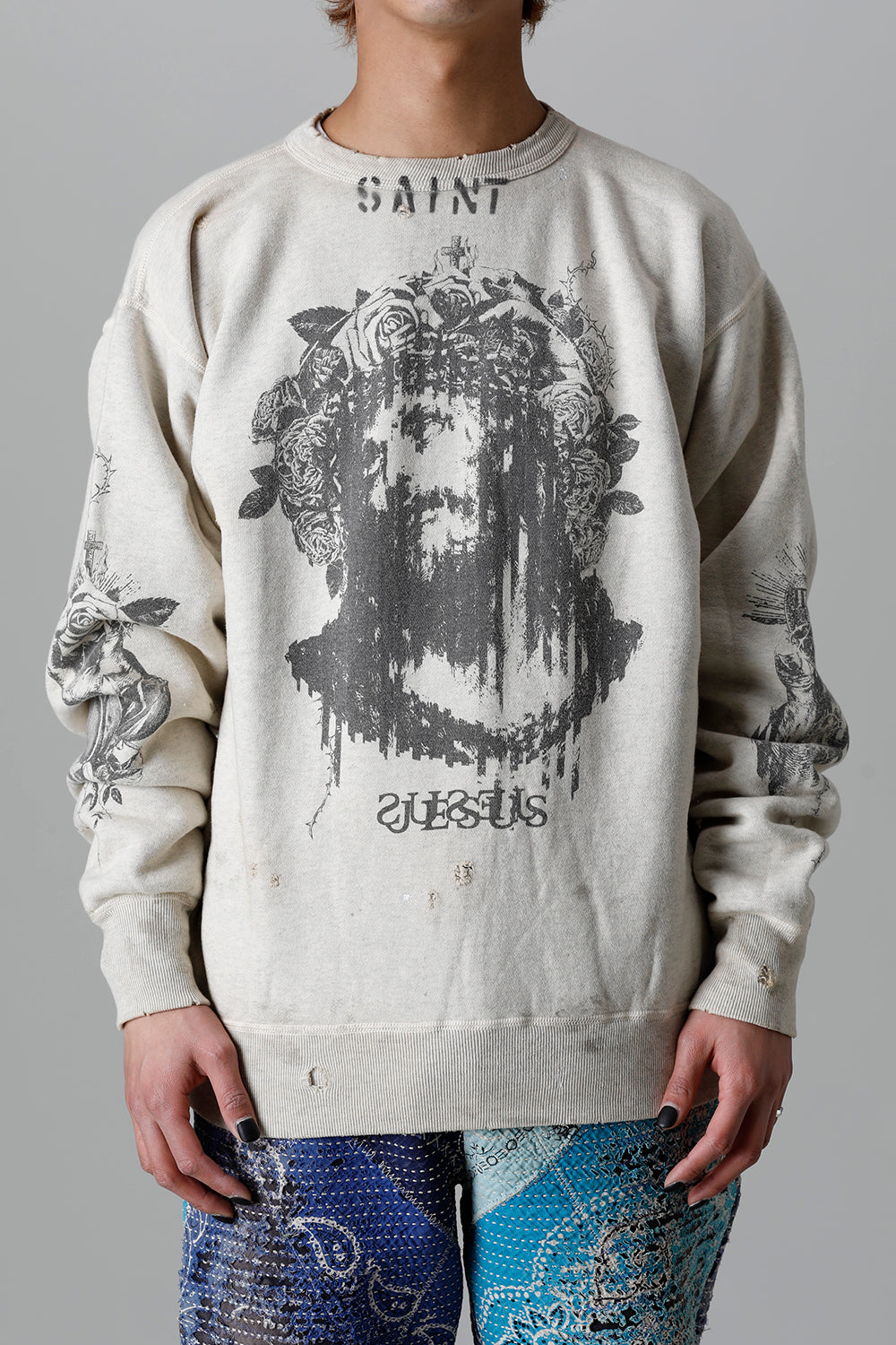 KOSUKE KAWAMURA × ©SAINT M×××××× Sweat shirt