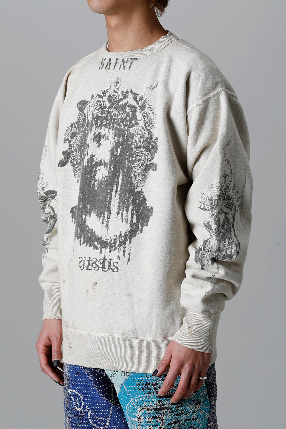 KOSUKE KAWAMURA × ©SAINT M×××××× Sweat shirt