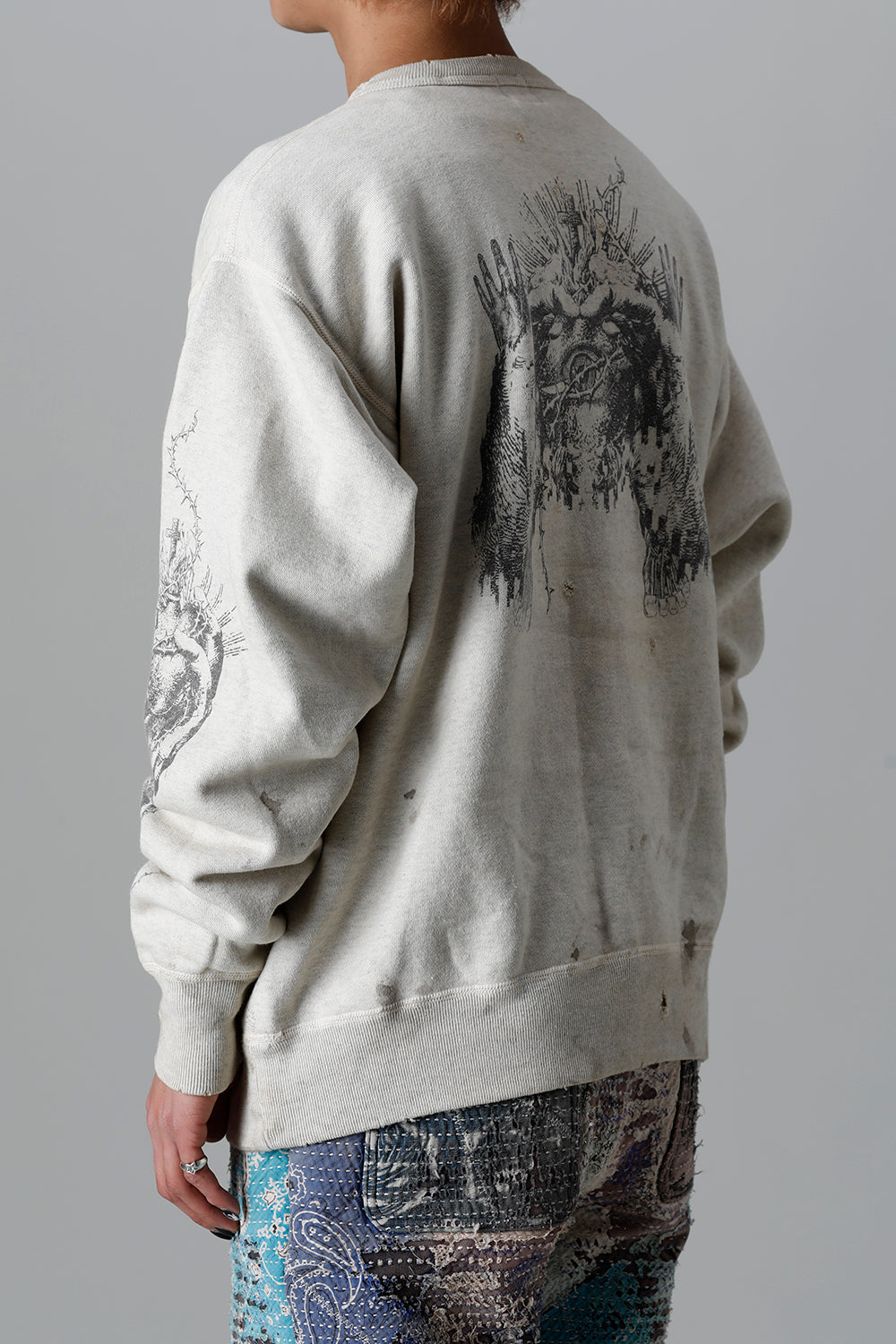 KOSUKE KAWAMURA × ©SAINT M×××××× Sweat shirt