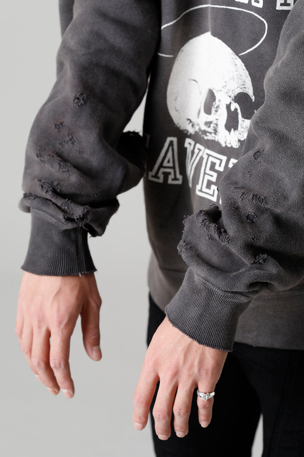 Skull Sweat shirt Black