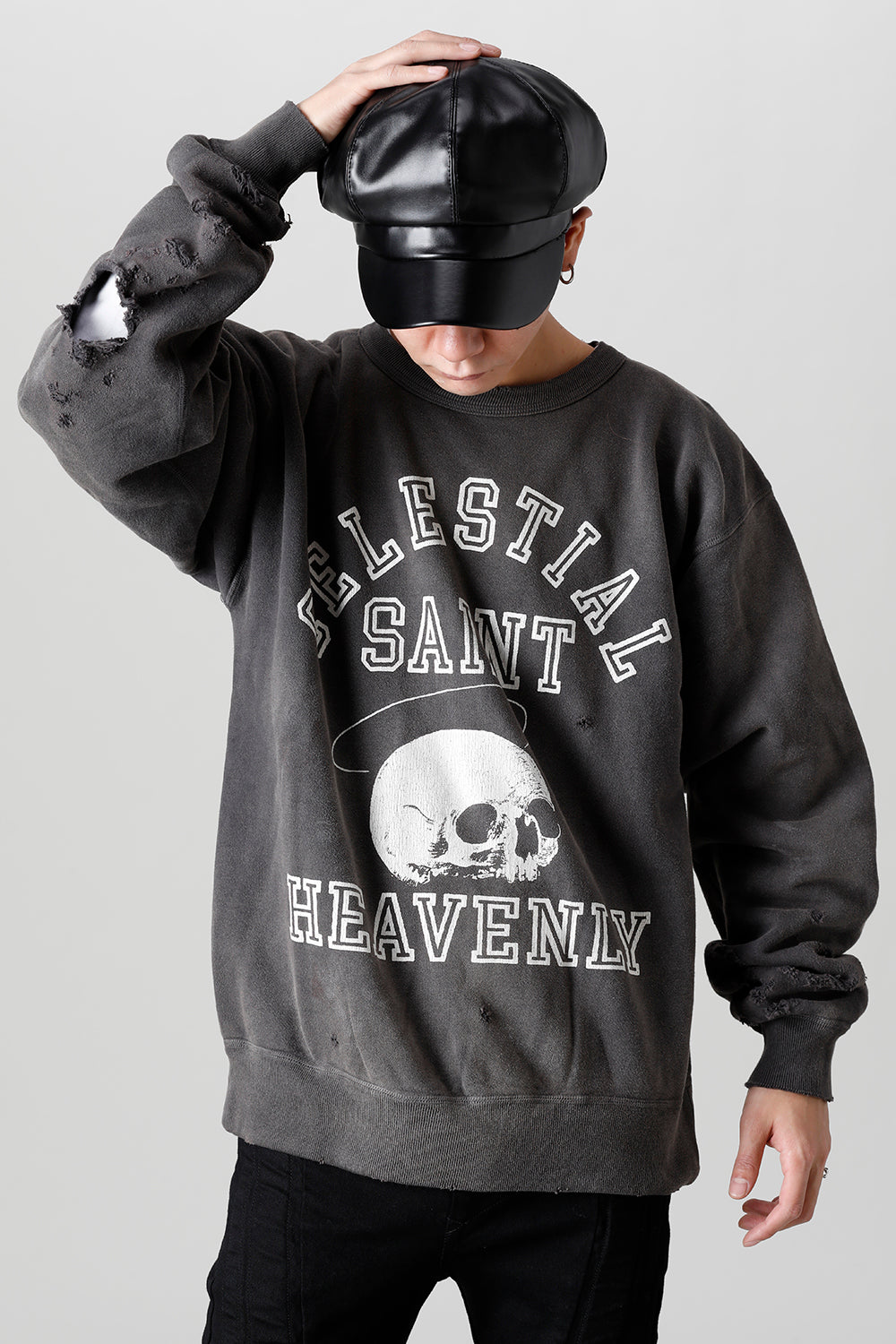 Skull Sweat shirt Black