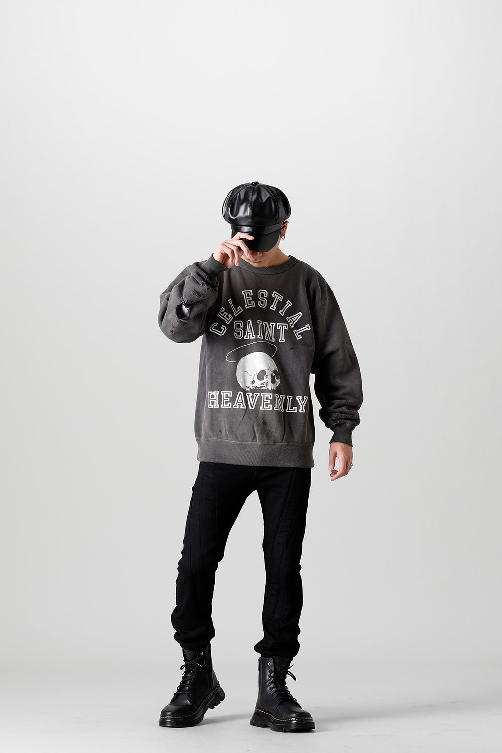 Skull Sweat shirt Black