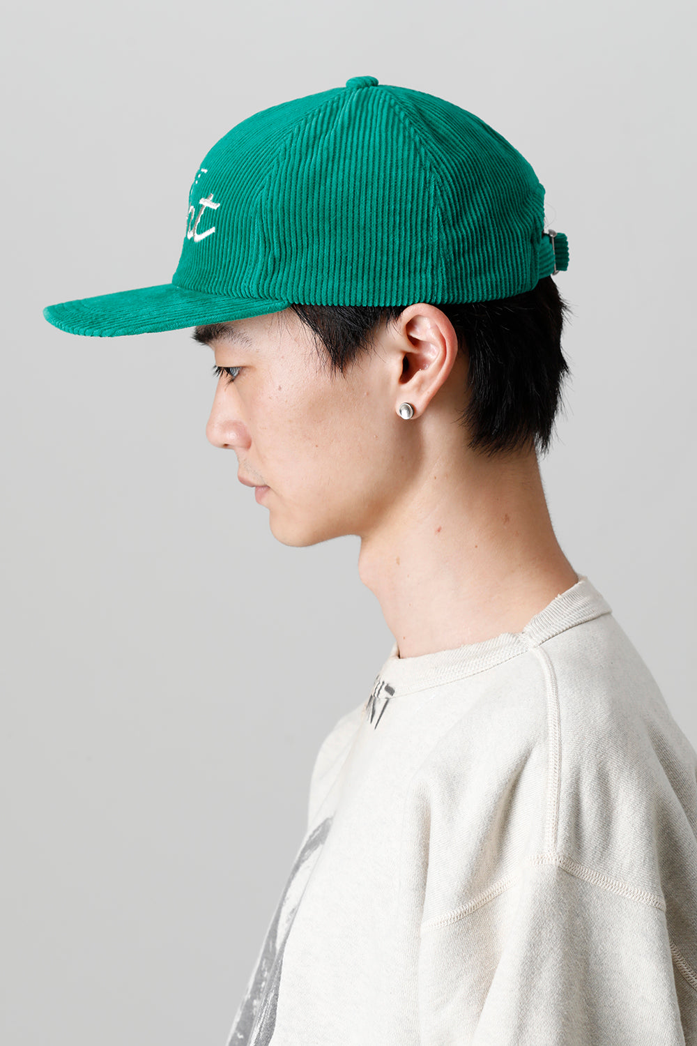 Corduroy Cap Green