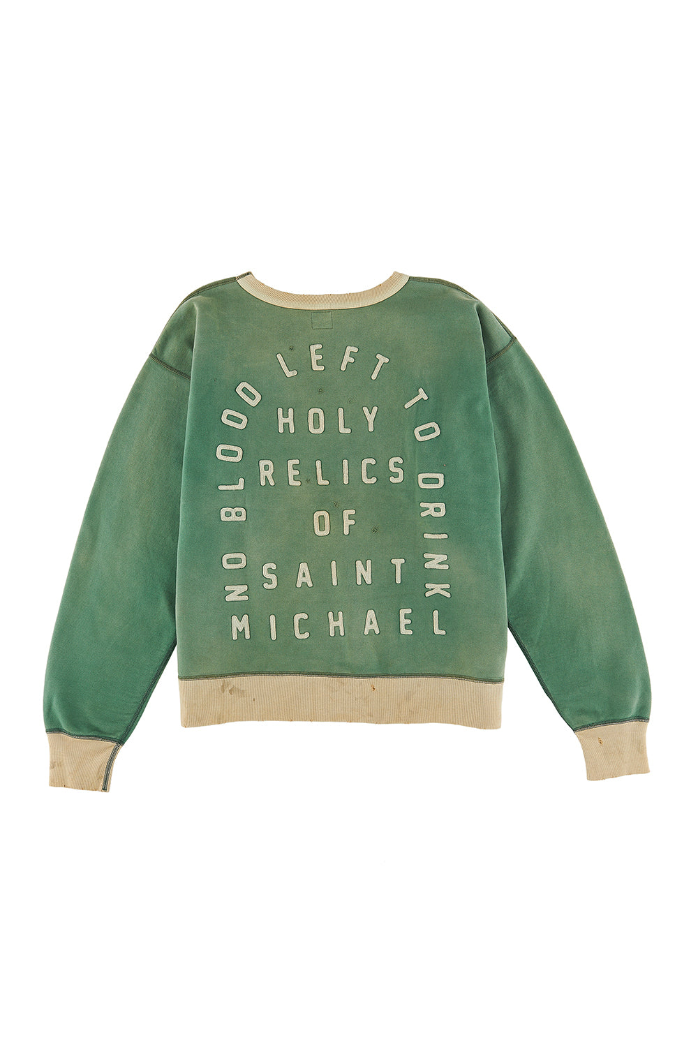 Holy Relics Felt Raglan sleeve Sweat shirt