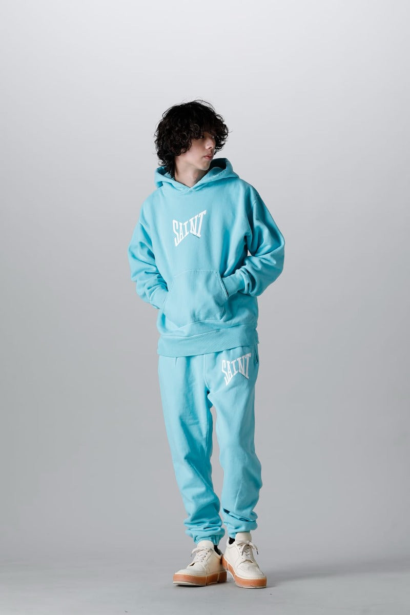 SAINT スウェットパンツ ブルー