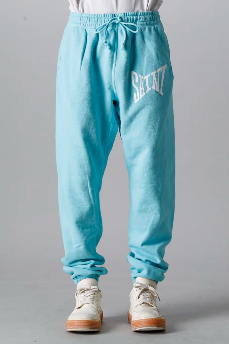 SAINT スウェットパンツ ブルー