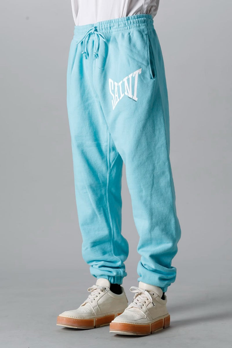 SAINT スウェットパンツ ブルー