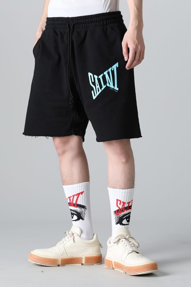 SAINT Sweat shorts  Black