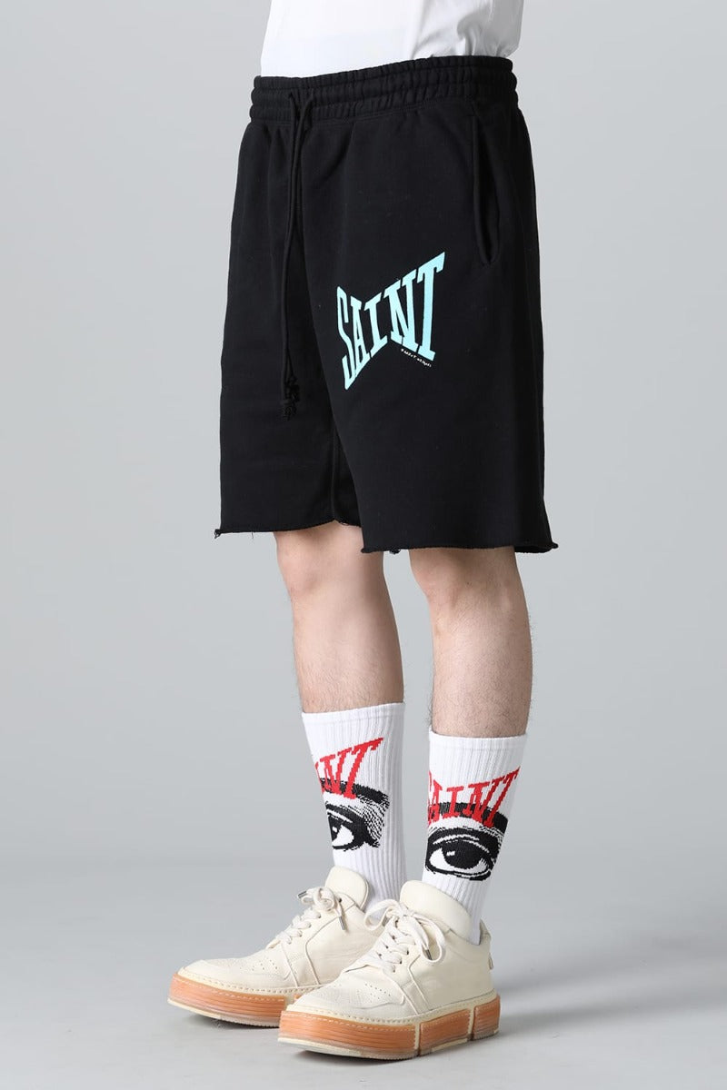 SAINT Sweat shorts  Black