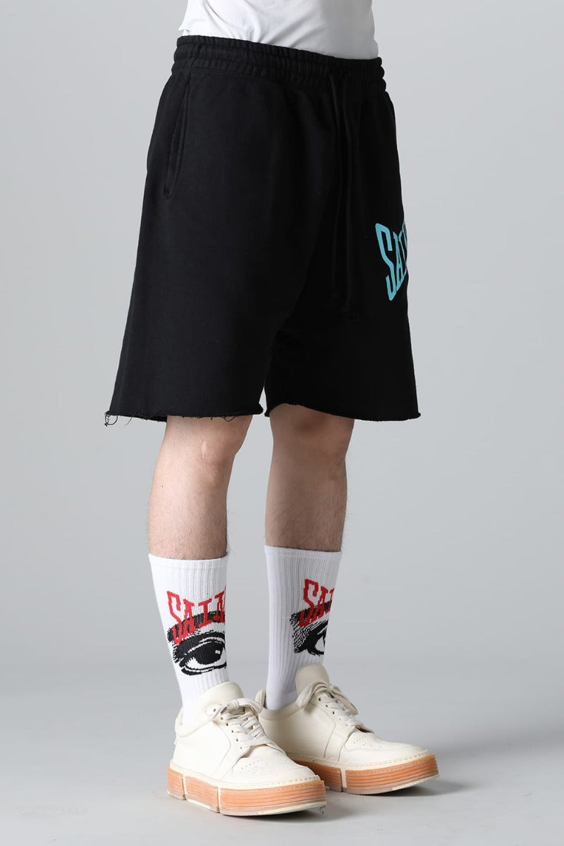 SAINT Sweat shorts  Black