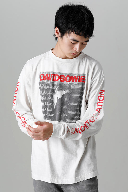 DAVID BOWIE × ©SAINT M×××××× STATION Long sleeve T-shirt