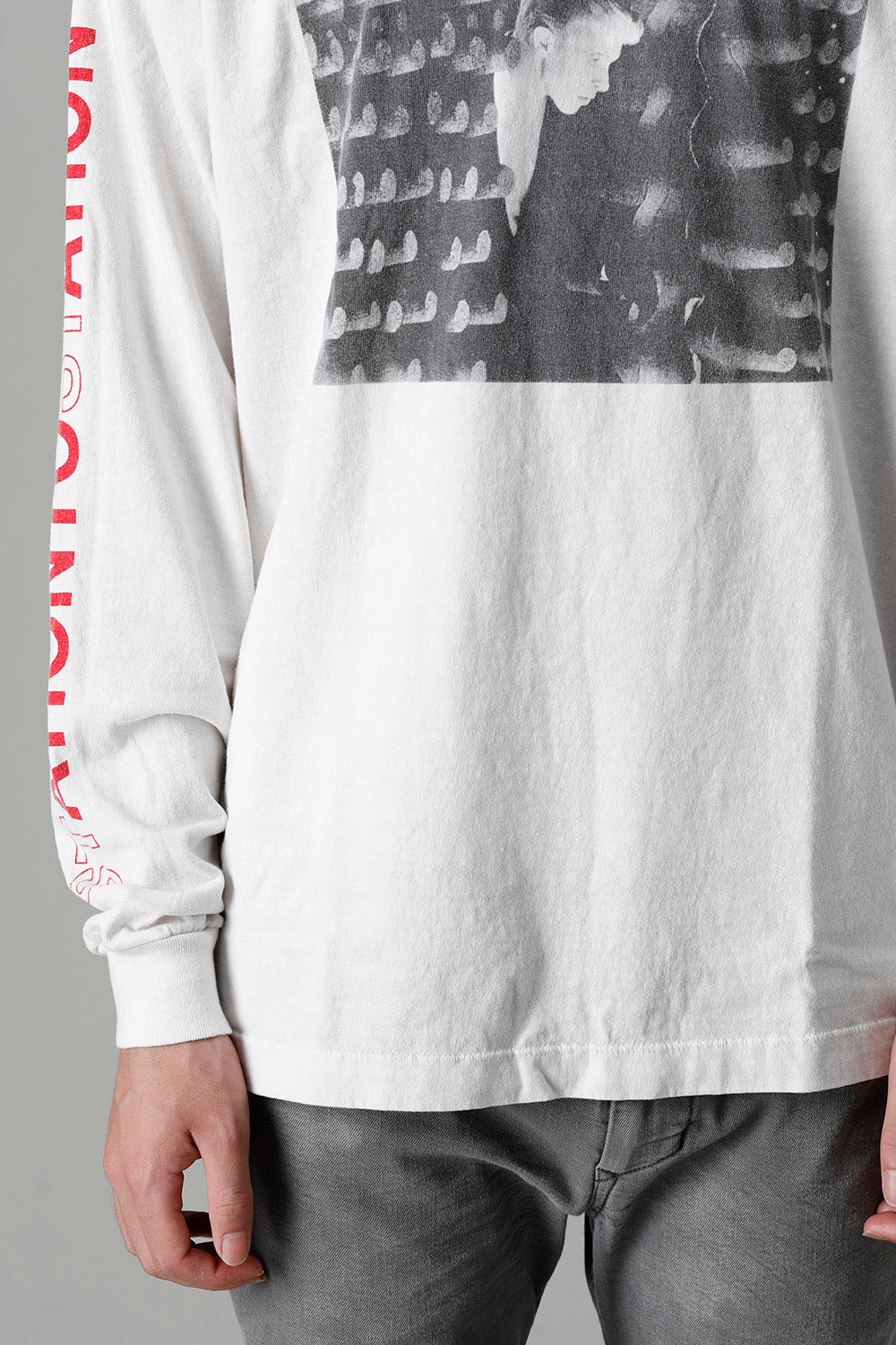 DAVID BOWIE × ©SAINT M×××××× STATION Long sleeve T-shirt