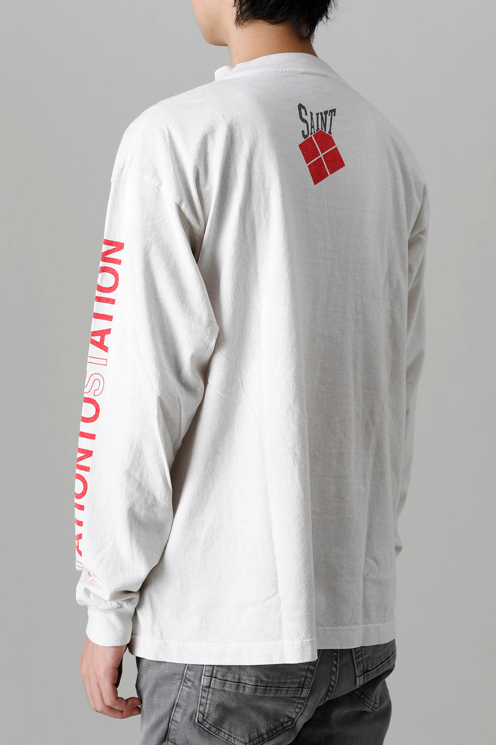 DAVID BOWIE × ©SAINT M×××××× STATION Long sleeve T-shirt