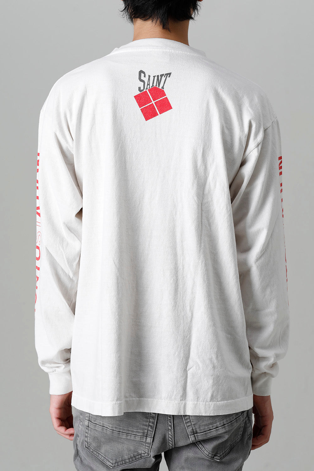 DAVID BOWIE × ©SAINT M×××××× STATION Long sleeve T-shirt