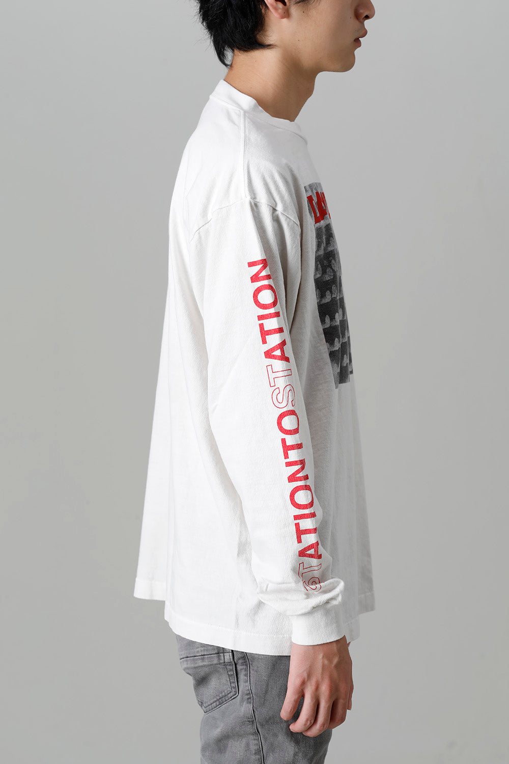 DAVID BOWIE × ©SAINT M×××××× STATION Long sleeve T-shirt