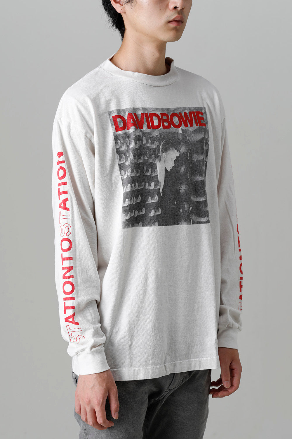 DAVID BOWIE × ©SAINT M×××××× STATION Long sleeve T-shirt