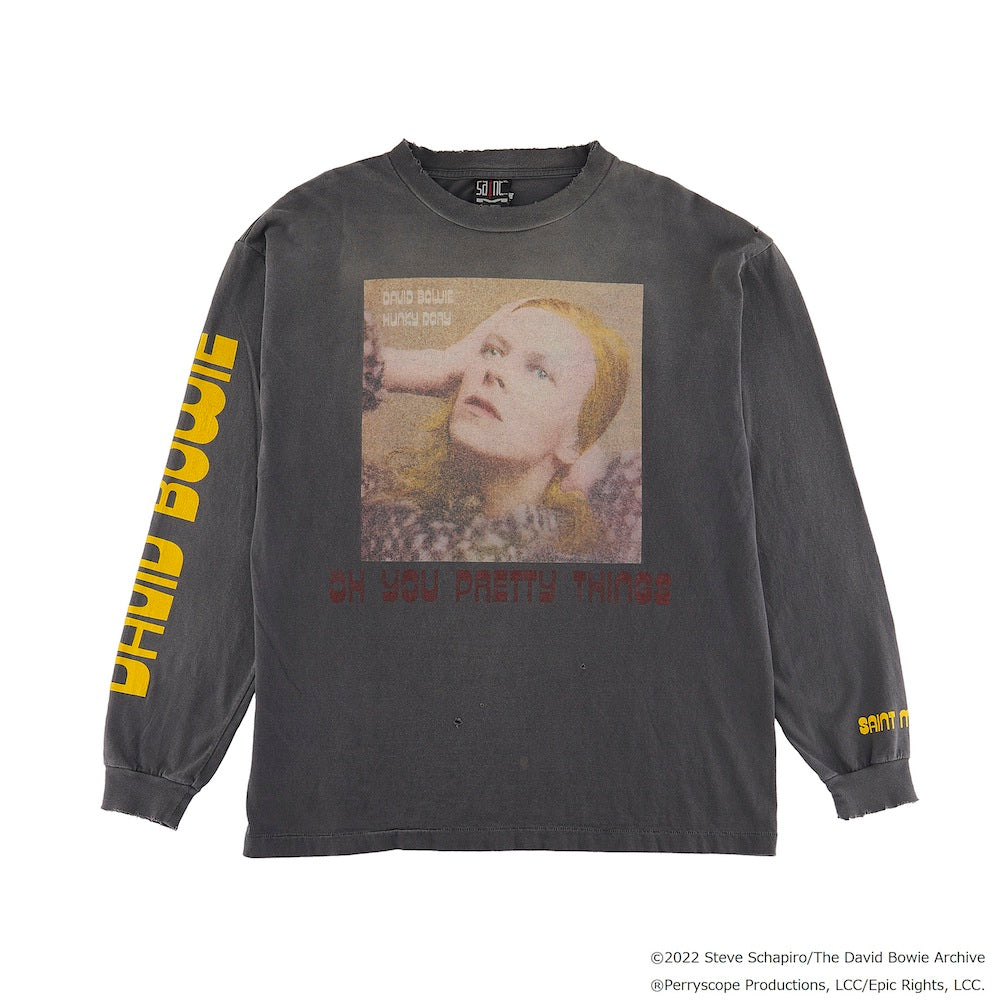 DAVID BOWIE × ©SAINT M×××××× HUNKY DORY Long sleeve T-shirt