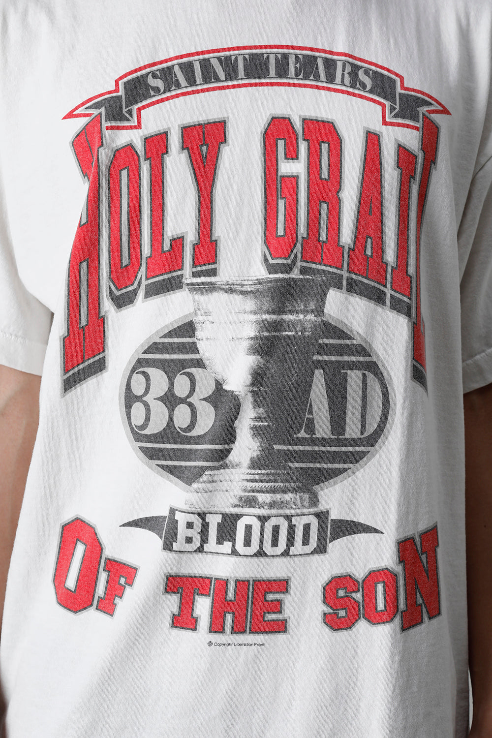 DENIM TEARS × ©SAINT M×××××× "SAINT TEARS" HOLY GRAIL Short sleeve T-shirt