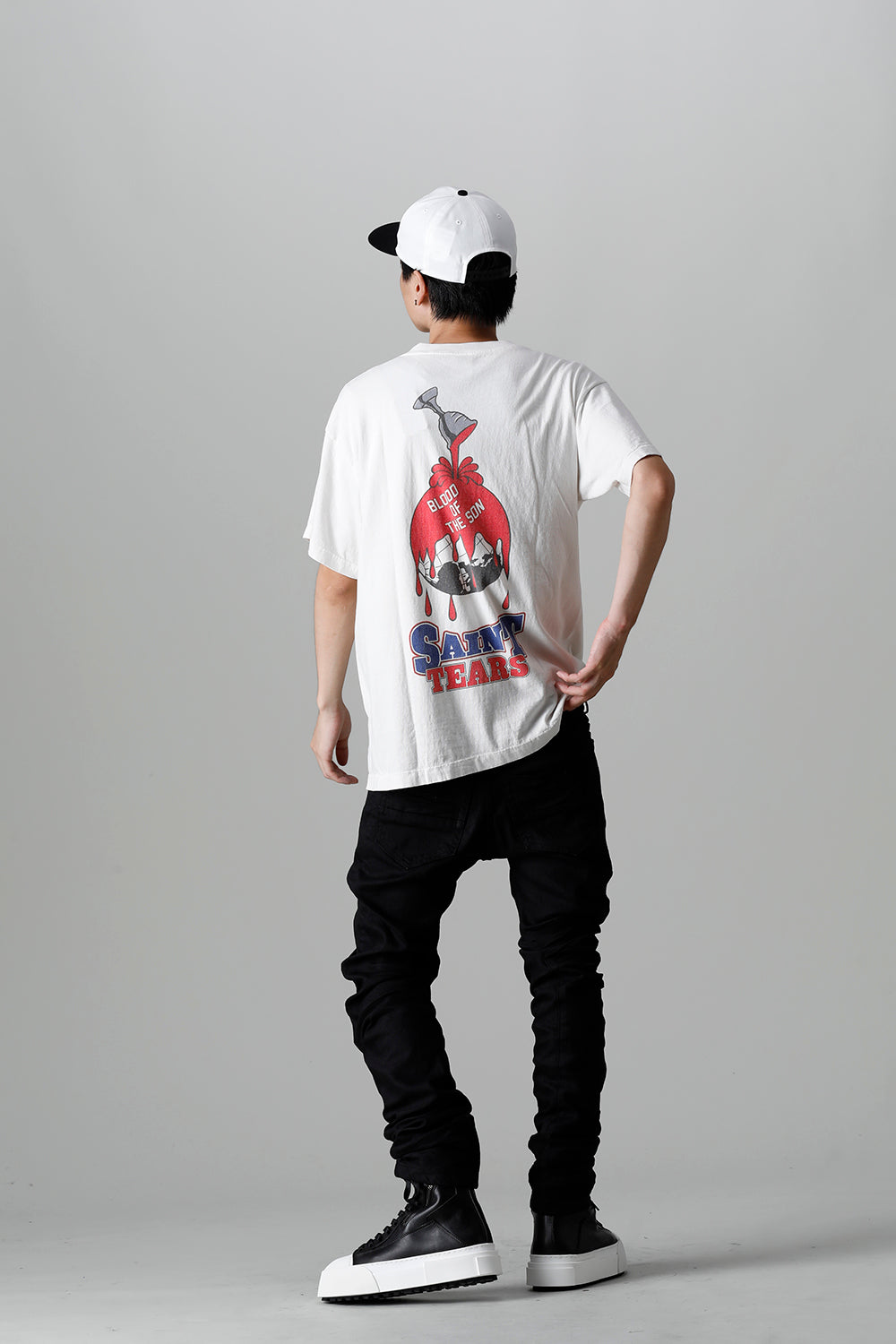 DENIM TEARS × ©SAINT M×××××× "SAINT TEARS" HOLY GRAIL Short sleeve T-shirt