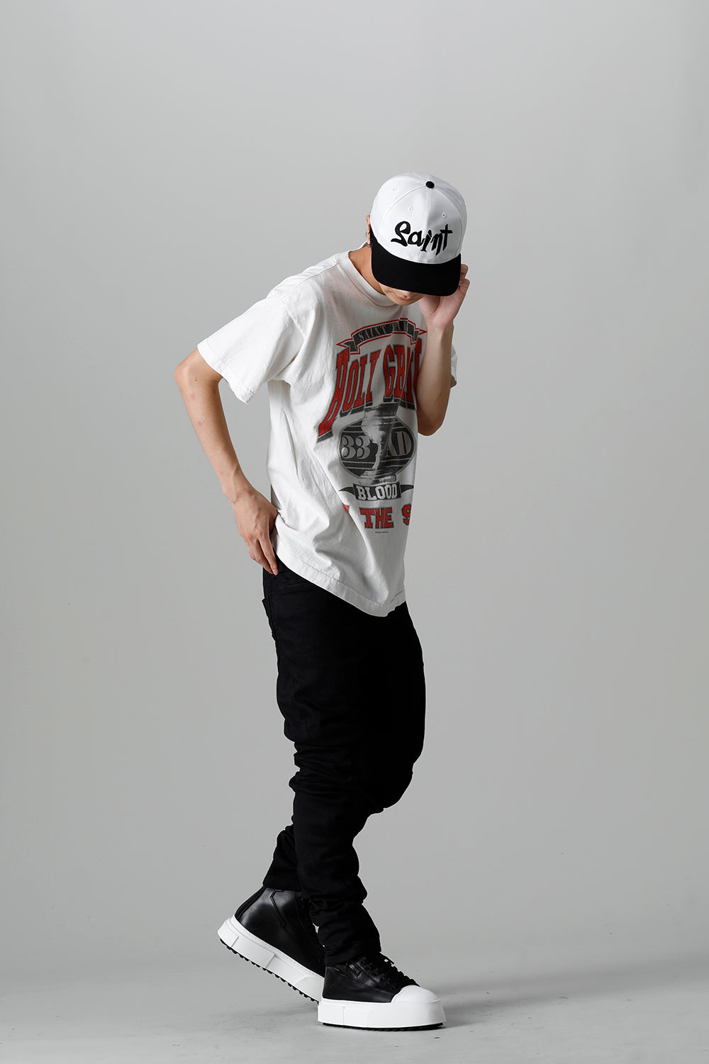 DENIM TEARS × ©SAINT M×××××× "SAINT TEARS" HOLY GRAIL Short sleeve T-shirt