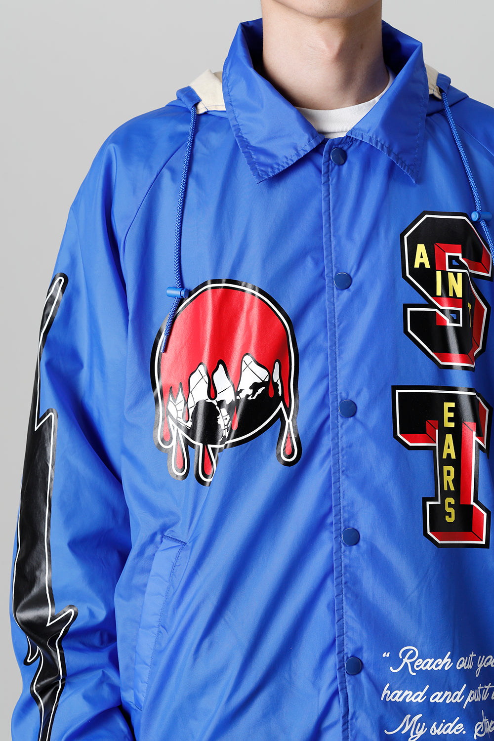 DENIM TEARS × ©SAINT M×××××× "SAINT TEARS" HOLY GRAIL Coach Jacket