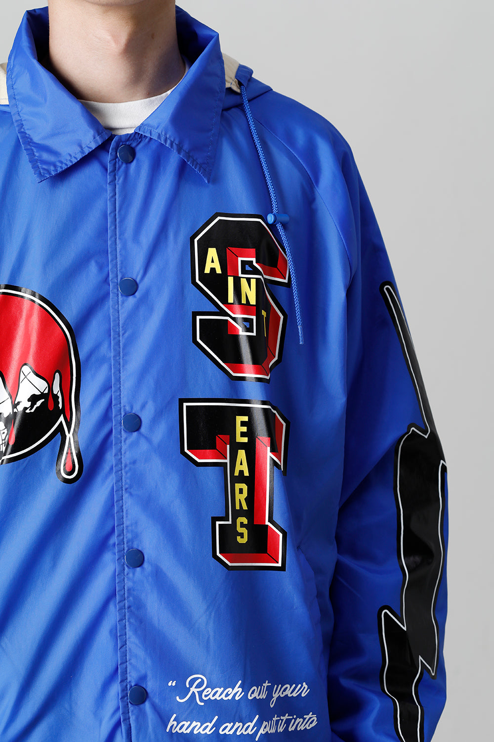 DENIM TEARS × ©SAINT M×××××× "SAINT TEARS" HOLY GRAIL Coach Jacket