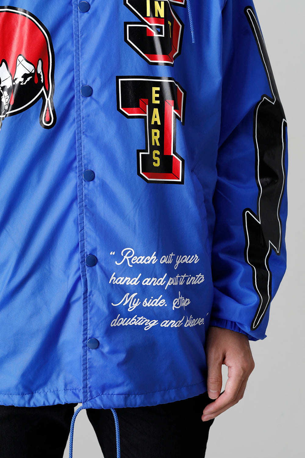 DENIM TEARS × ©SAINT M×××××× "SAINT TEARS" HOLY GRAIL Coach Jacket