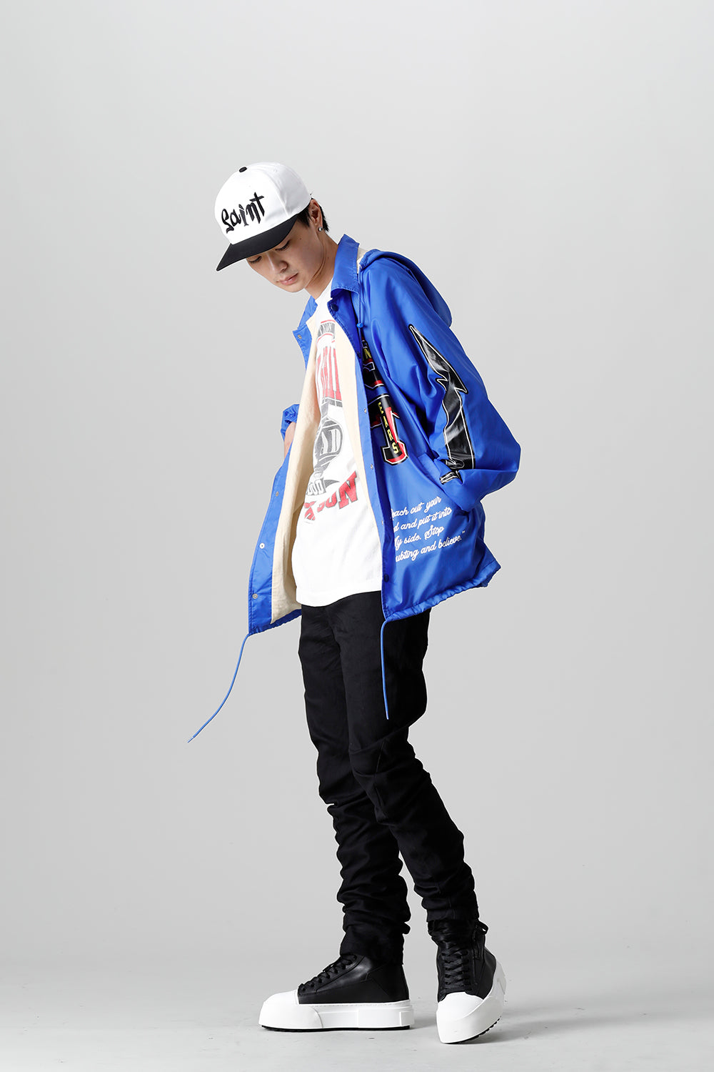 DENIM TEARS × ©SAINT M×××××× "SAINT TEARS" HOLY GRAIL Coach Jacket