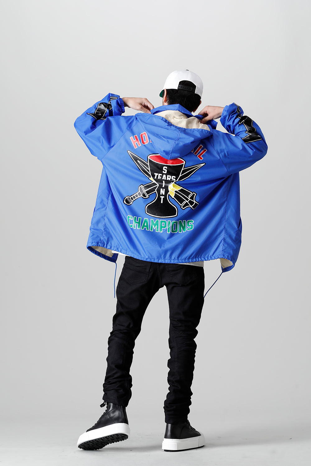 DENIM TEARS × ©SAINT M×××××× "SAINT TEARS" HOLY GRAIL Coach Jacket