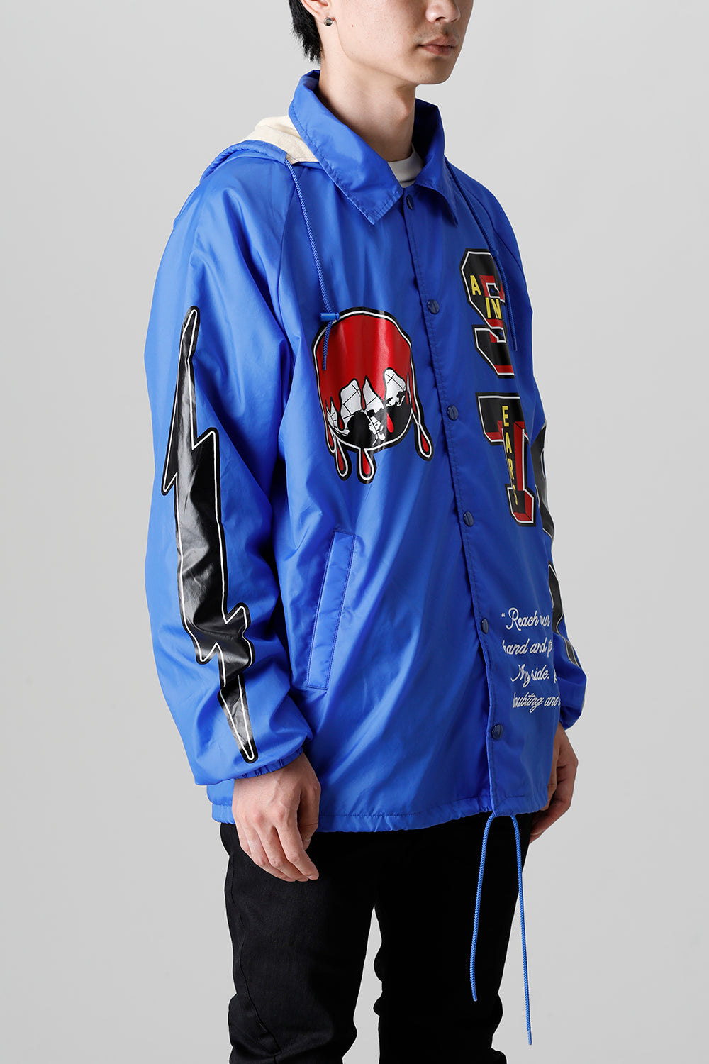 DENIM TEARS × ©SAINT M×××××× "SAINT TEARS" HOLY GRAIL Coach Jacket