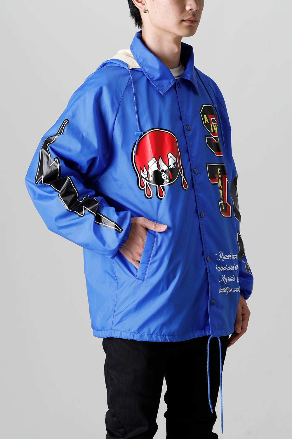 DENIM TEARS × ©SAINT M×××××× "SAINT TEARS" HOLY GRAIL Coach Jacket