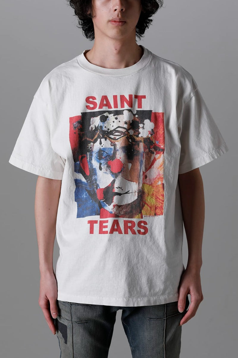 DENIM TEARS × ©SAINT M×××××× "SAINT TEARS" CLOWN Short Sleeve T-Shirt