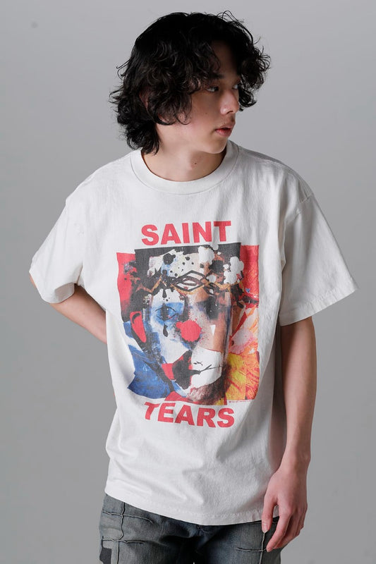 DENIM TEARS × ©SAINT M×××××× "SAINT TEARS" CLOWN Short Sleeve T-Shirt