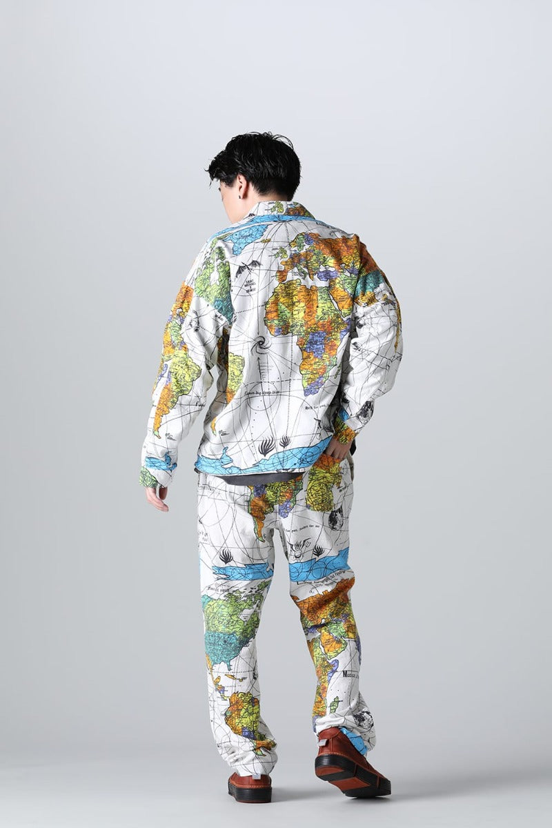 セントマイケル × ドクター・ウー WORLD MAP パジャマパンツ