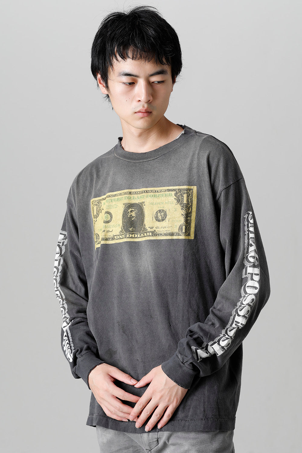 KOSUKE KAWAMURA × ©SAINT M×××××× KMR Long sleeve T-shirt