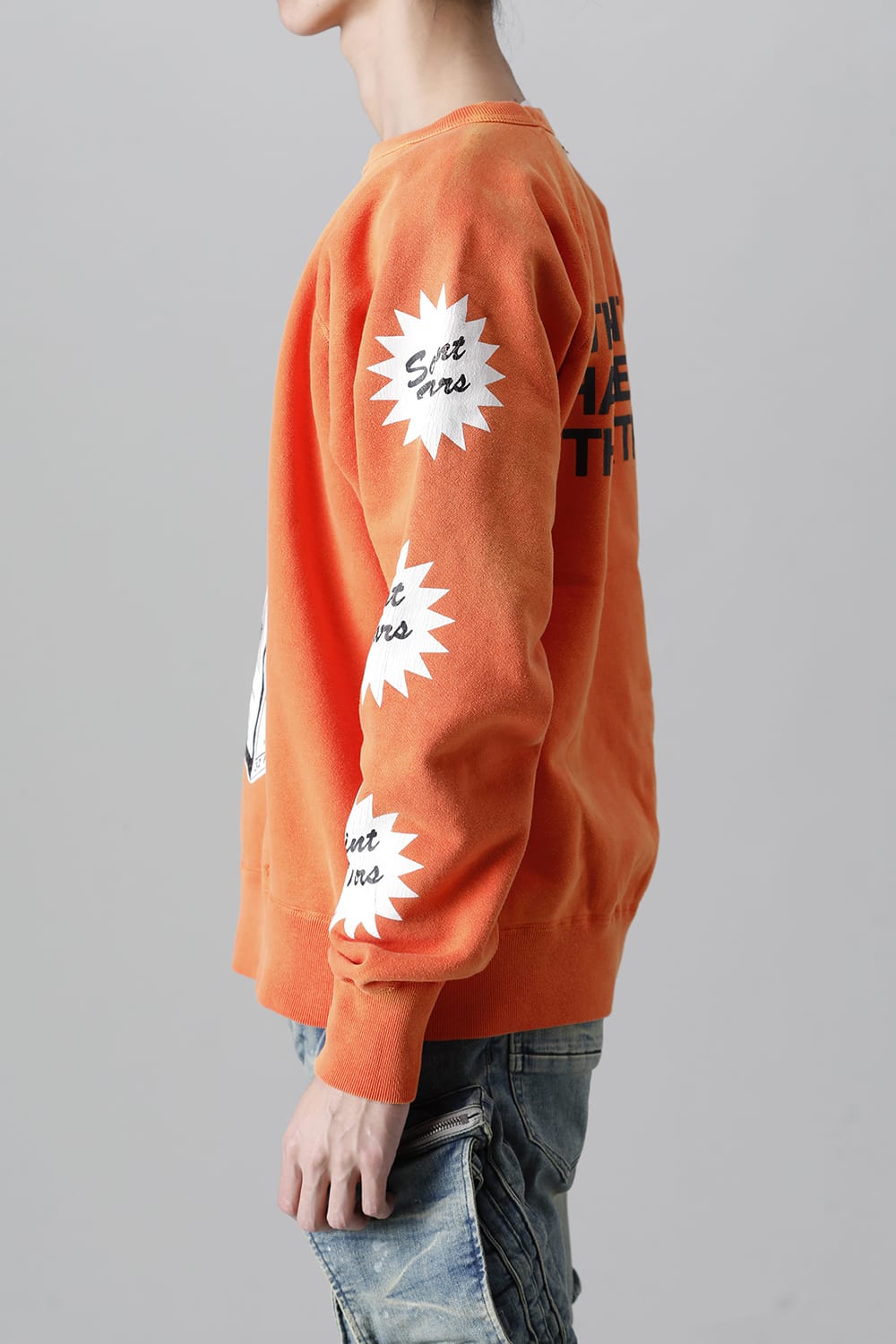 DENIM TEARS × ©SAINT M×××××× "SAINT TEARS" MILK PACK Raglan sleeve Sweat shirt