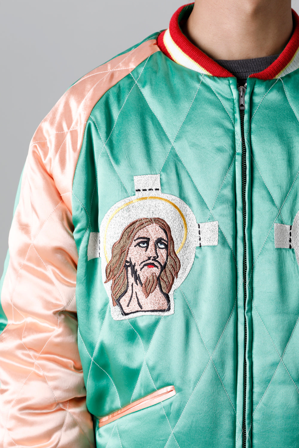 DENIM TEARS × ©SAINT M×××××× "SAINT TEARS" Reversible Sukajyan