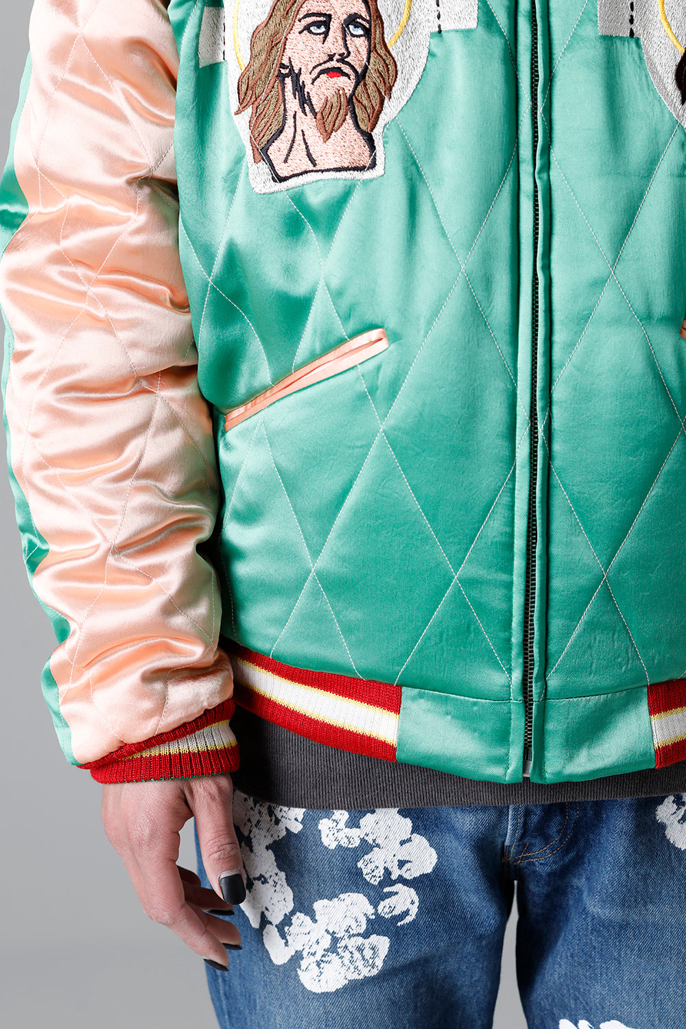 DENIM TEARS × ©SAINT M×××××× "SAINT TEARS" Reversible Sukajyan