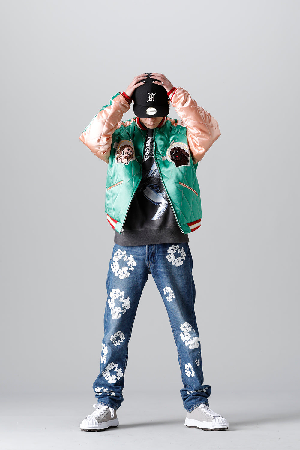 DENIM TEARS × ©SAINT M×××××× "SAINT TEARS" Reversible Sukajyan