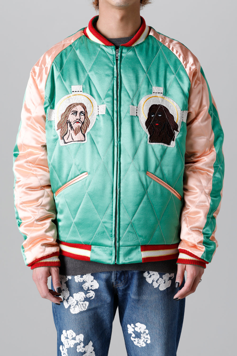 DENIM TEARS × ©SAINT M×××××× "SAINT TEARS" Reversible Sukajyan