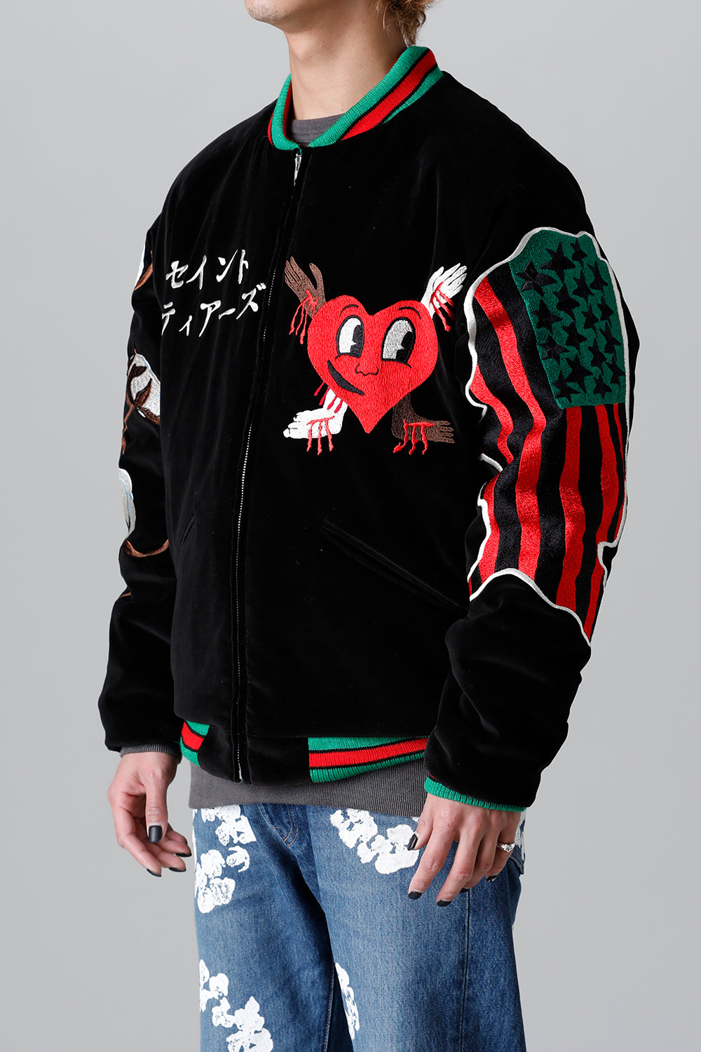 DENIM TEARS × ©SAINT M×××××× "SAINT TEARS" Reversible Sukajyan