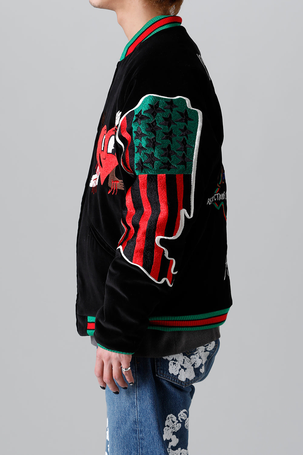 DENIM TEARS × ©SAINT M×××××× "SAINT TEARS" Reversible Sukajyan