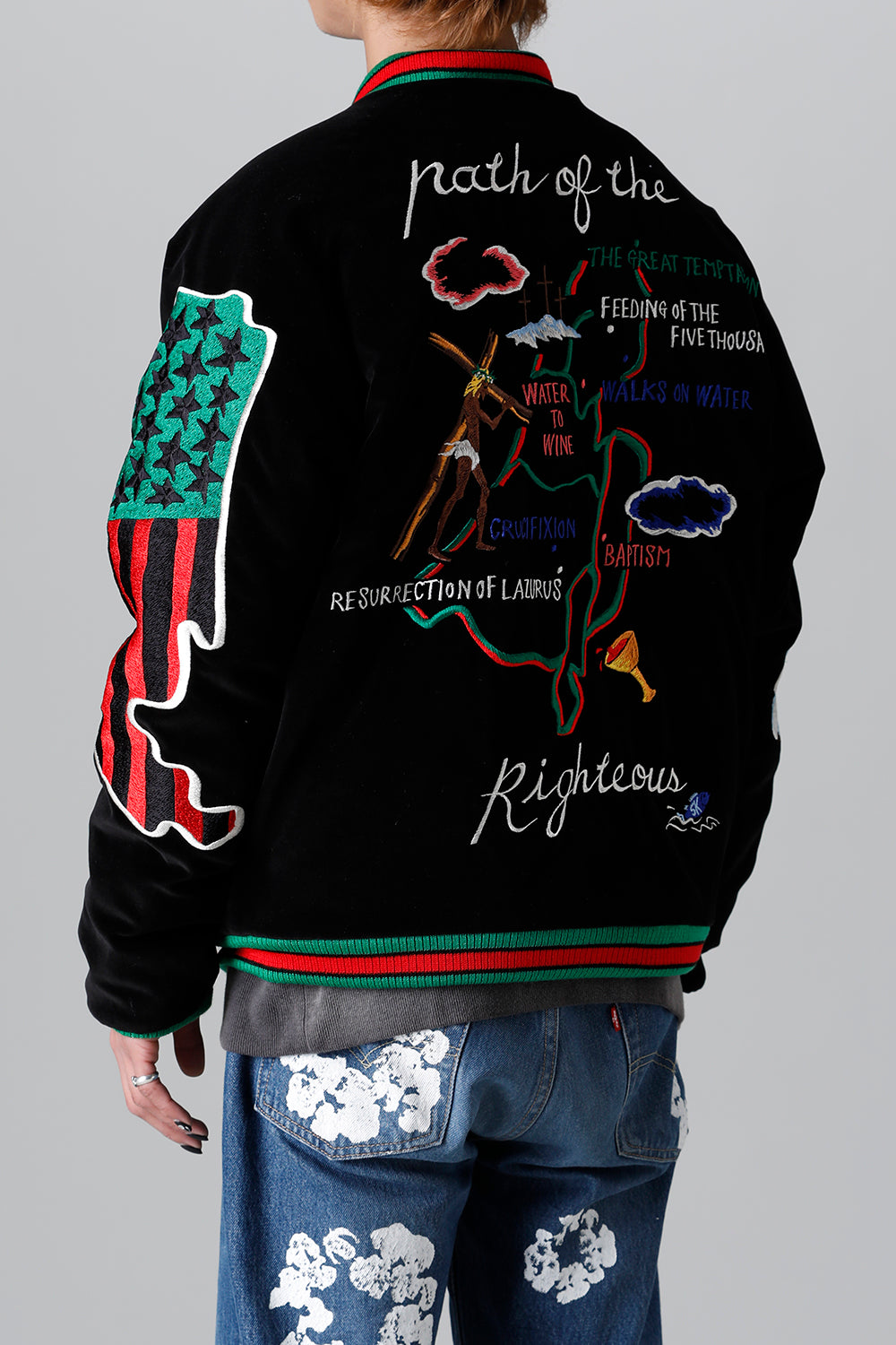 DENIM TEARS × ©SAINT M×××××× "SAINT TEARS" Reversible Sukajyan