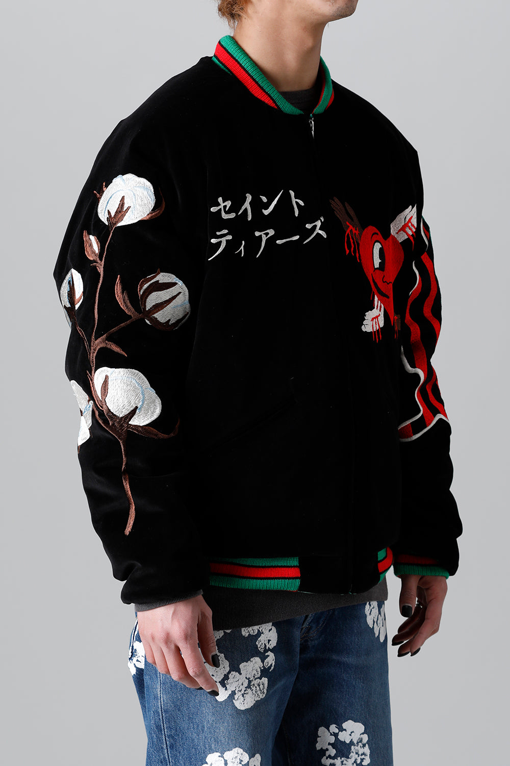 DENIM TEARS × ©SAINT M×××××× "SAINT TEARS" Reversible Sukajyan