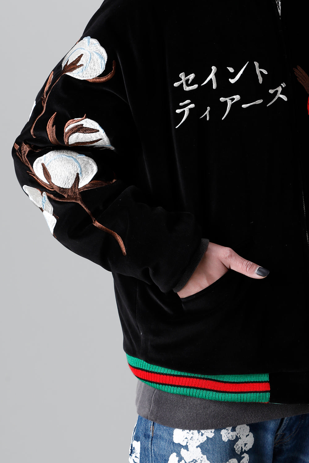 DENIM TEARS × ©SAINT M×××××× "SAINT TEARS" Reversible Sukajyan