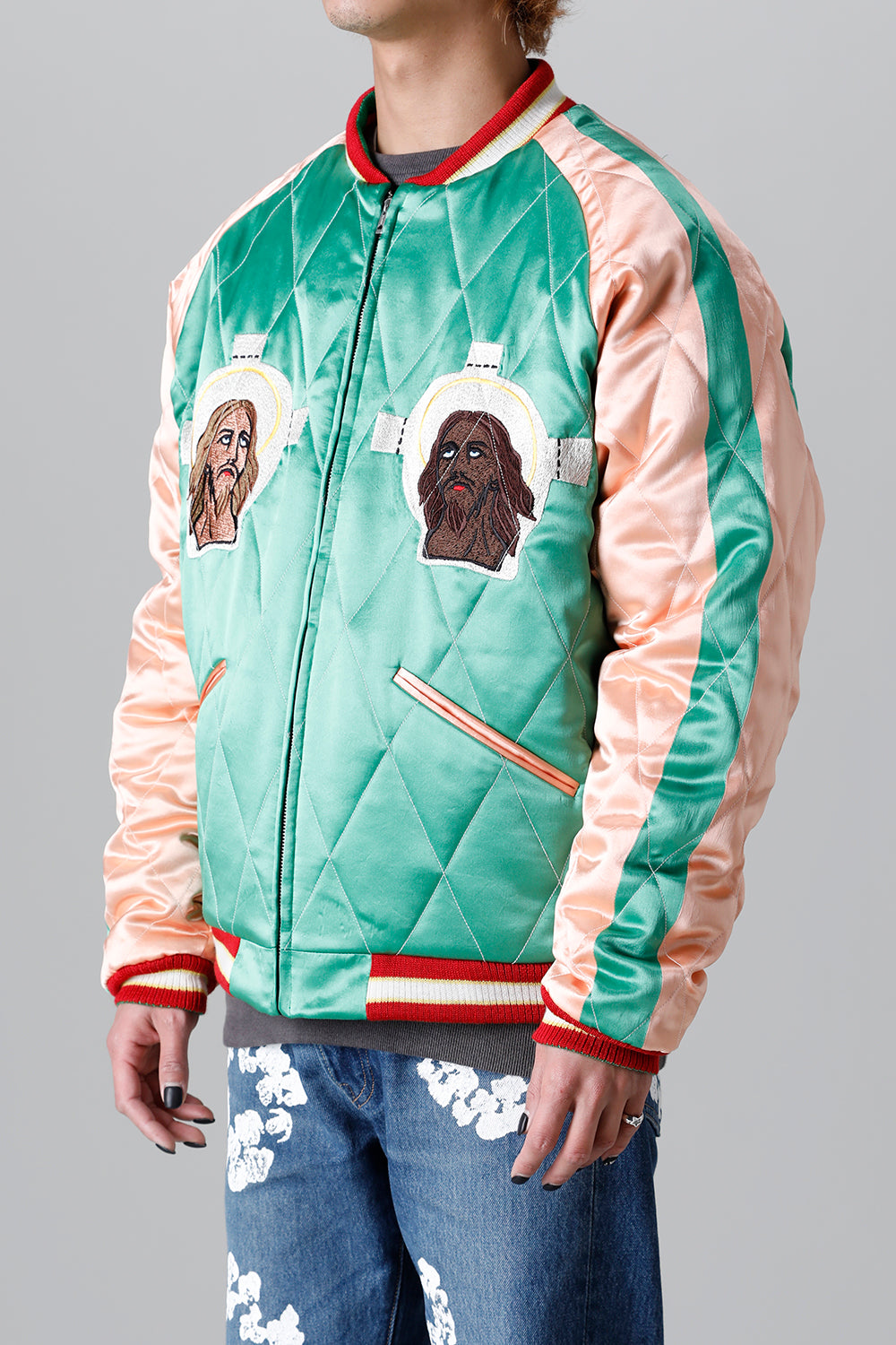 DENIM TEARS × ©SAINT M×××××× "SAINT TEARS" Reversible Sukajyan