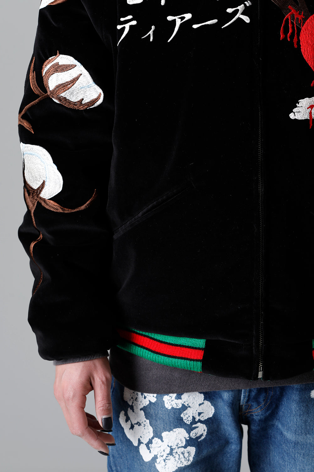 DENIM TEARS × ©SAINT M×××××× "SAINT TEARS" Reversible Sukajyan