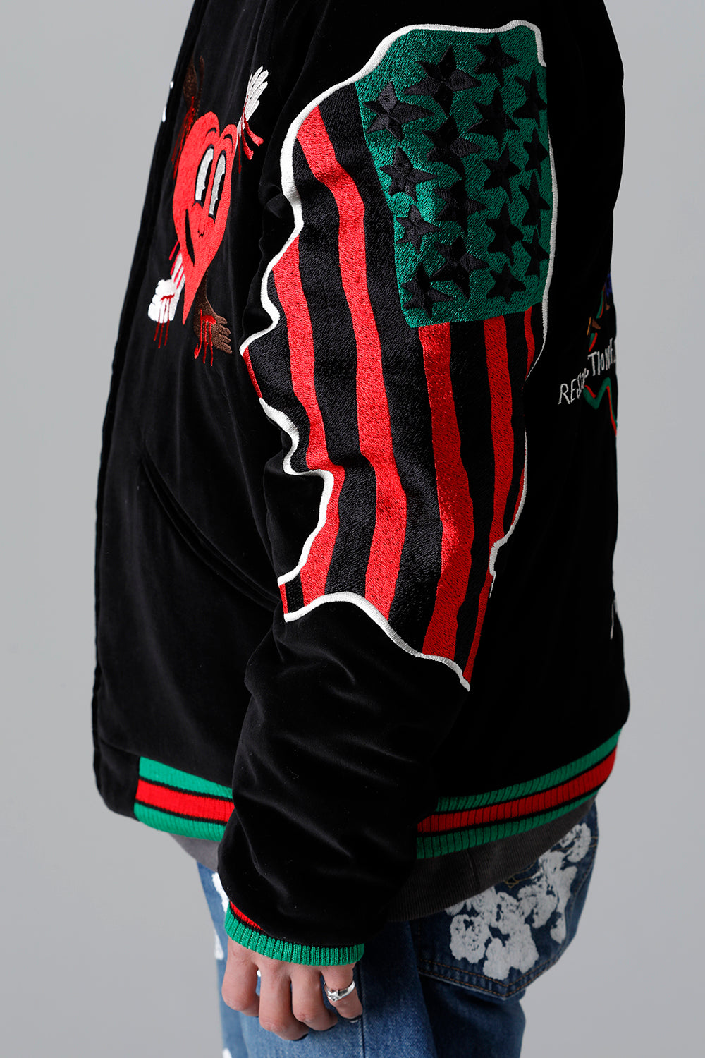 DENIM TEARS × ©SAINT M×××××× "SAINT TEARS" Reversible Sukajyan